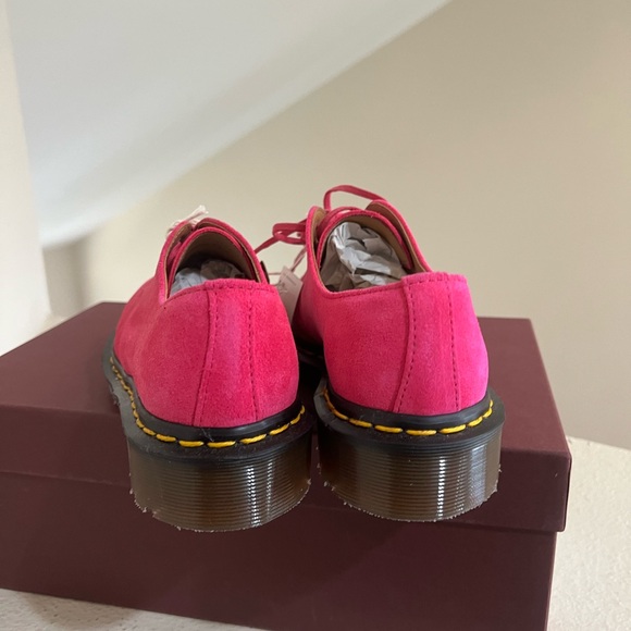 Dr. Martens 1461 C.F. Stead England Made Pink Buck Suede Oxfords Women’s Size 5 - Picture 8 of 12